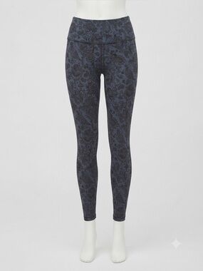 Lululemon Leggings Size 8 Blue Black Paisley High Rise Align Wunder Under